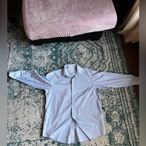 Brooks Brothers Madison Non-Iron Dress Shirt – Light Blue, Size 16.5/33